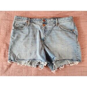 Universal Thread Jeans Shorts‎ Distressed Stretch Denim Frayed Vintage Midi 20W